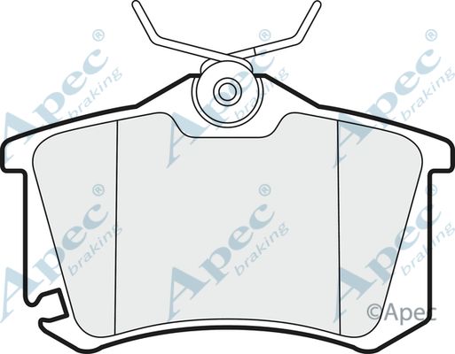 APEC BRAKING stabdžių trinkelių rinkinys, diskinis stabdys PAD1419